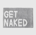 Get Naked Bath Mat Grey/White