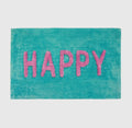 Happy Slogan Bath Mat