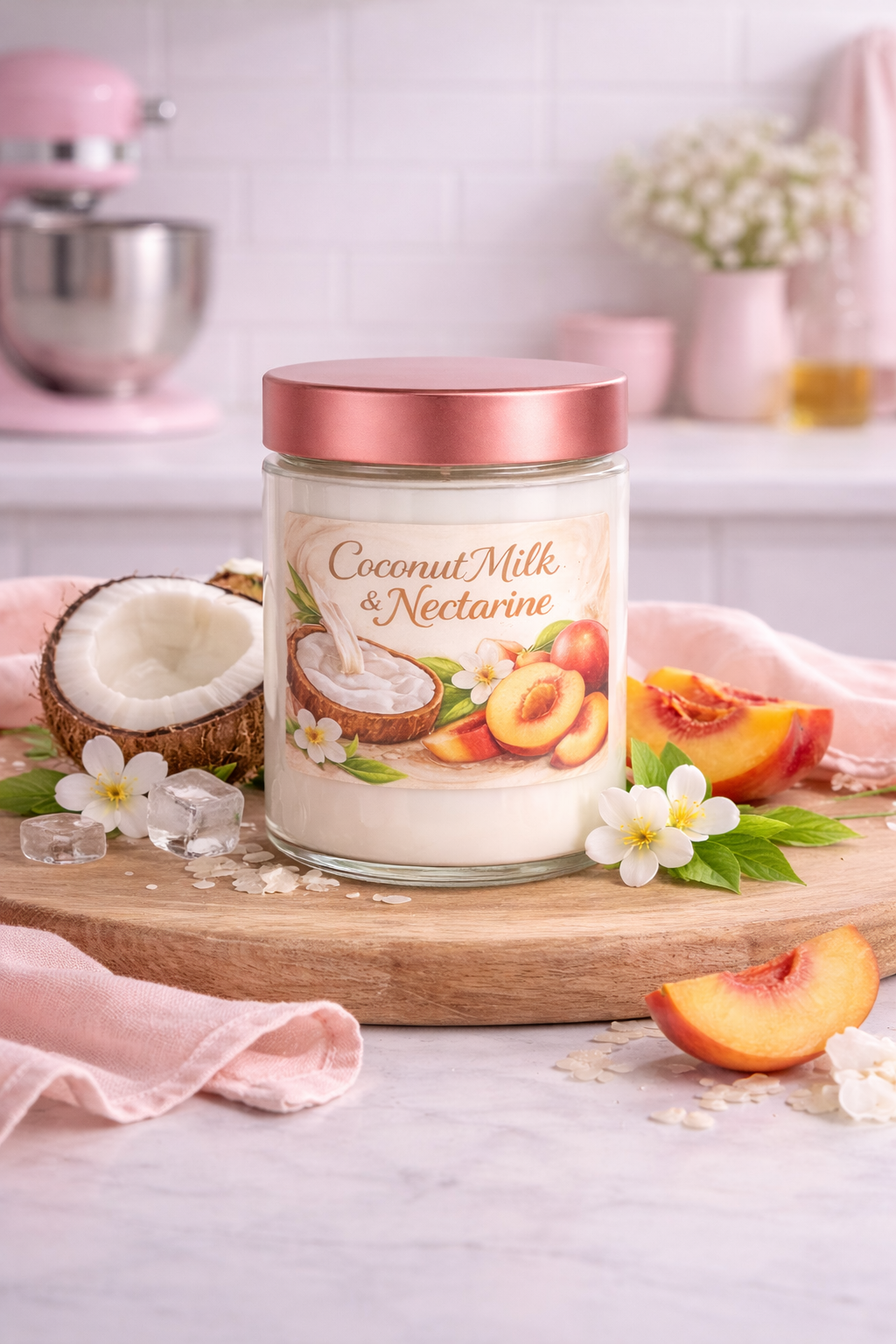 Coconut Milk & Nectarine 🥛🥥